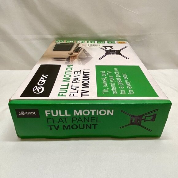 TV Wall Mount GPX Full Motion Flat Panel TV Mount Tilt, Swivel, Extend Brand New - Picture 4 of 7